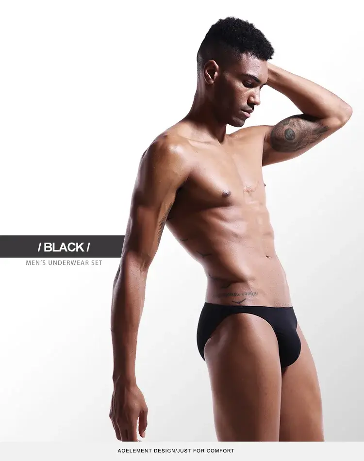 Men's briefs Men's briefs U convex Modal thin stretch sexy low waist tight narrow bottom pants — image 12