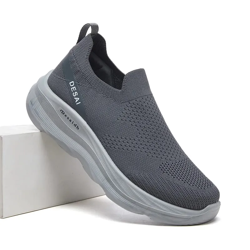 Desai Men's 2026 Autumn Lace-free Mesh Sneakers Non-slip Thick Sole Lightweight Men's Sneakers And Casual Shoes For Outdoor — image 5