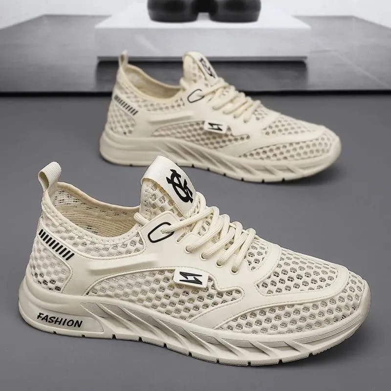 Fashion Men's Sneakers Lightweight Running Shoes 2025 Summer Mesh Sneakers Breathable Casual Shoe Comfortable Men's Tennis