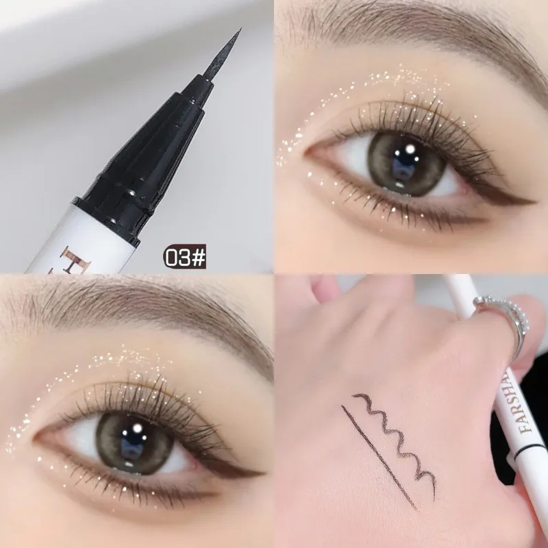 Αδιάβροχο στυλό ματιών 12 χρωμάτων Ultra-fine Tip Liquid eyeliner μακράς διαρκείας Eye Liner Quick-Dry Πολύχρωμο μακιγιάζ για Cosplay