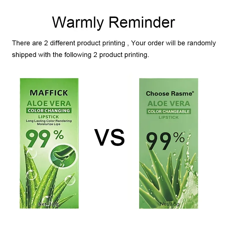 Aloe Vera Warm Change Lipstick for Long-Lasting Lip Protection Moisturizing and Color Changing Magical Color Change — image 6