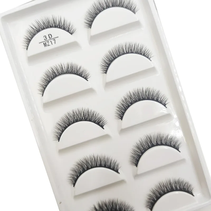 Wholesale 5 Pairs 3D Natural Mink False Eyelashes Makeup Extension Eyelash Fake Eye Lashes Faux Cils Make Up Beauty Cilios — image 14