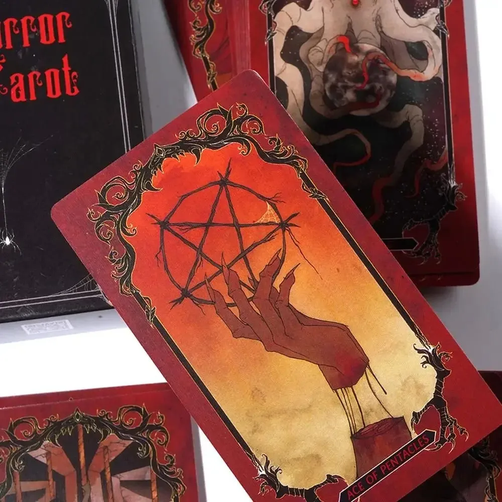 Horror Tarot Cards Pocket Printing 78-Card Deck Woodsman or The Frog Divination Fortune Telling Woodsman Sealed Board Game — image 3