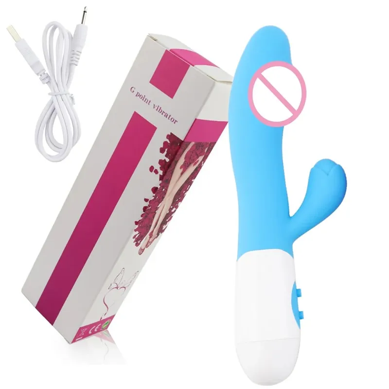 Realistic Rabbit Dildo Dual Vibrator G-Spot Clitoral Stimulation Massager Powerful Vibrating Vagina Masturbator Women's Sex Toy — image 14
