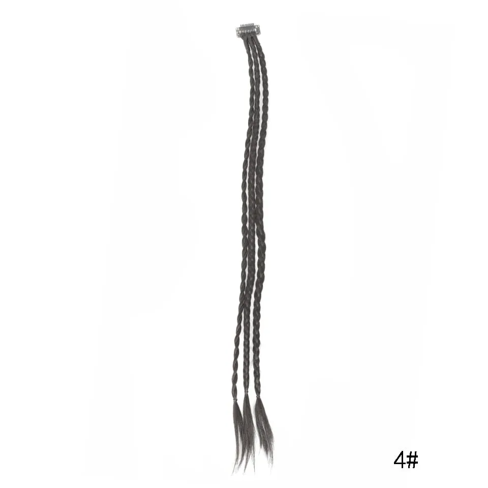 Synthetic Braid Clip in Hair Extensions Braids Long Ponytail Hairpieces For Women Kids Girls Daily Party Cosplay