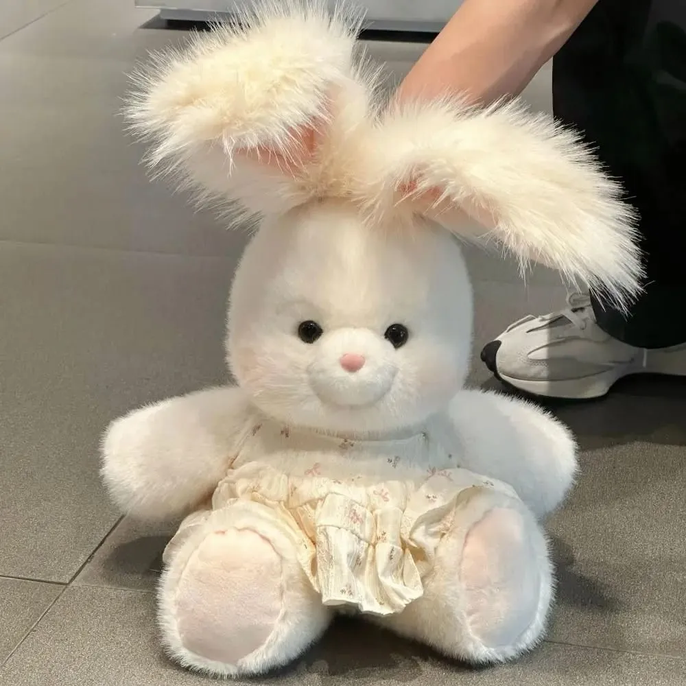 Oreiller en peluche lapin doux, cadeau créatif, soutien émotionnel, jouet en peluche de 17.7 pouces avec longue oreille, oreiller en peluche mignon — image 9