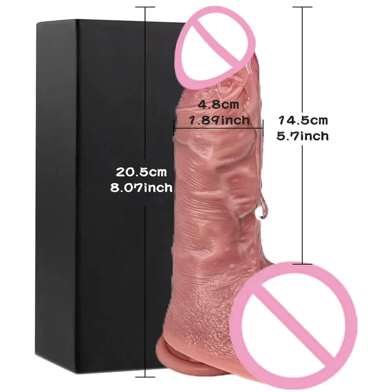 Realistic Big Dildo Huge Fake Penis With Suction Cup Flexible Artifical Dick Female Vagina Anal Masturbation For Lesbain Sex Toy — image 17