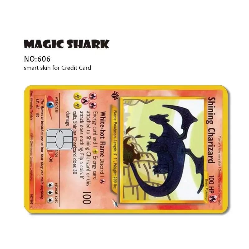 2026 New Charizard Blastoise Bulbasaur Eevee Metwo Sticker Film Skin Cover for Credit Debit Card — image 8