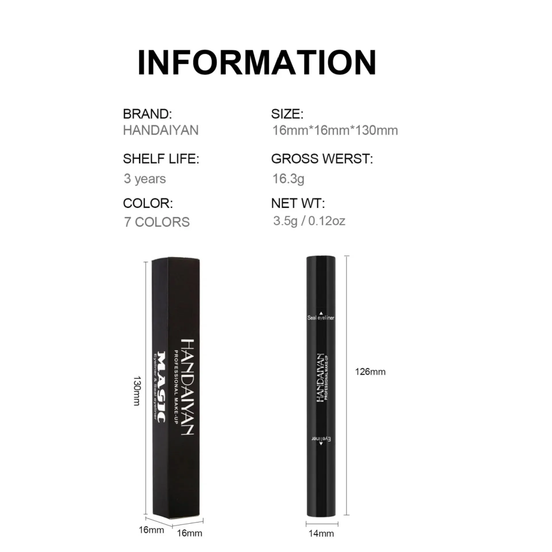 Long Lasting Triangle Liquid Eyeliner Stamp Waterproof Quick Dry No Smudging Eye Cosmetics Tool for Professional Makeup — image 7