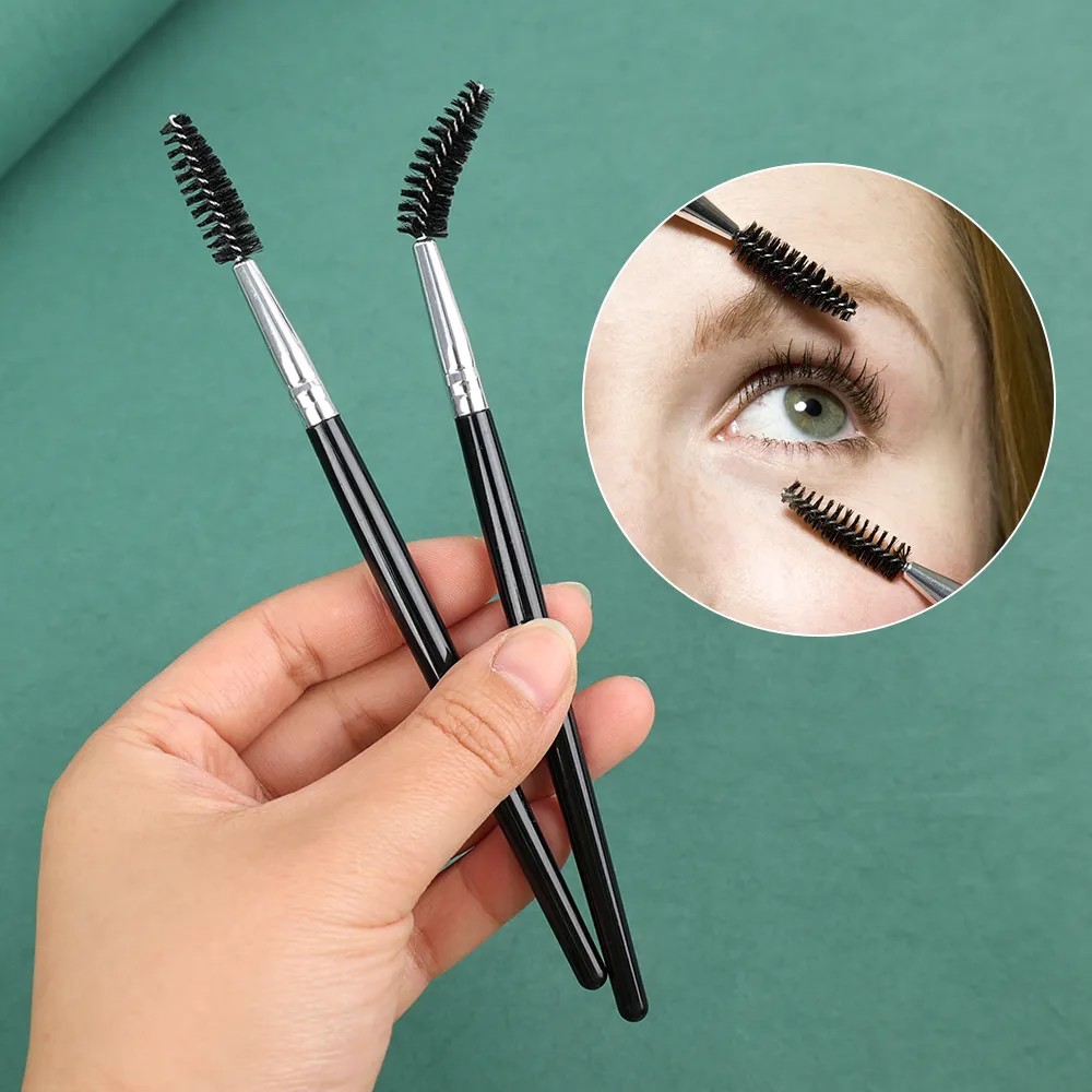 1/10pcs Soft Eyelash Brushes twisted Eyebrow Brush Elbow Contouring Eye Brow Eyeliner Brushes Eyes Blending Cosmetic Makeup Tool — image 3