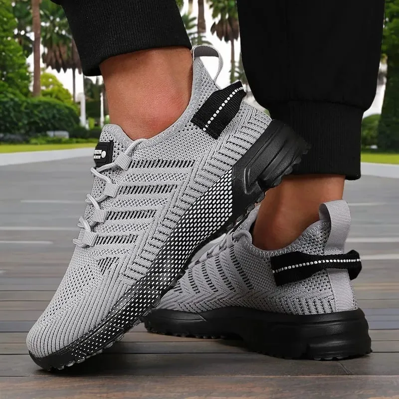 New Men's Sneakers Thick Sole Comfortable Casual Shoes Lightweight Breathable Fashion Running Shoes Luxury Male Tenis Masculino — image 2