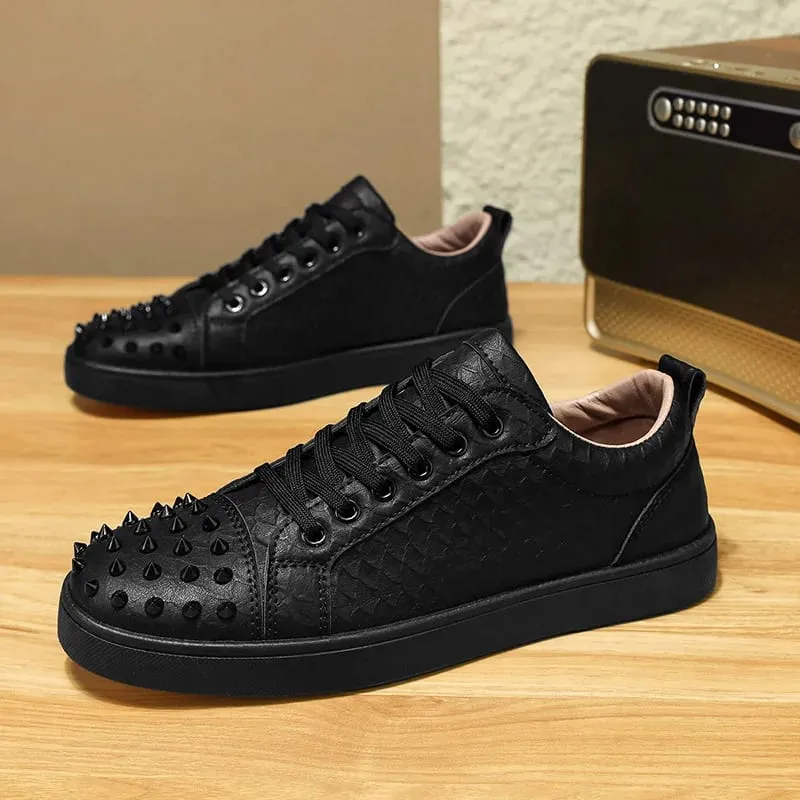 Comfortable Breathable Studded Sneakers for Men Women Casual Sports Shoes Fashion Lightweight Walking Shoes — image 14