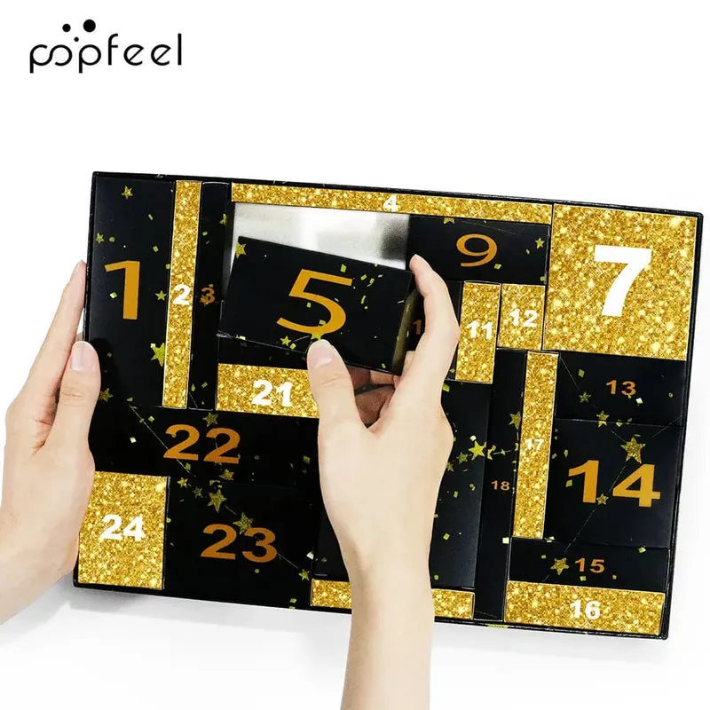 24 Days Beauty Advent Calendar Makeup Set 24pcs Christmas Countdown Calendar Make Up Lip Gloss Lipstick Cosmetic — image 4