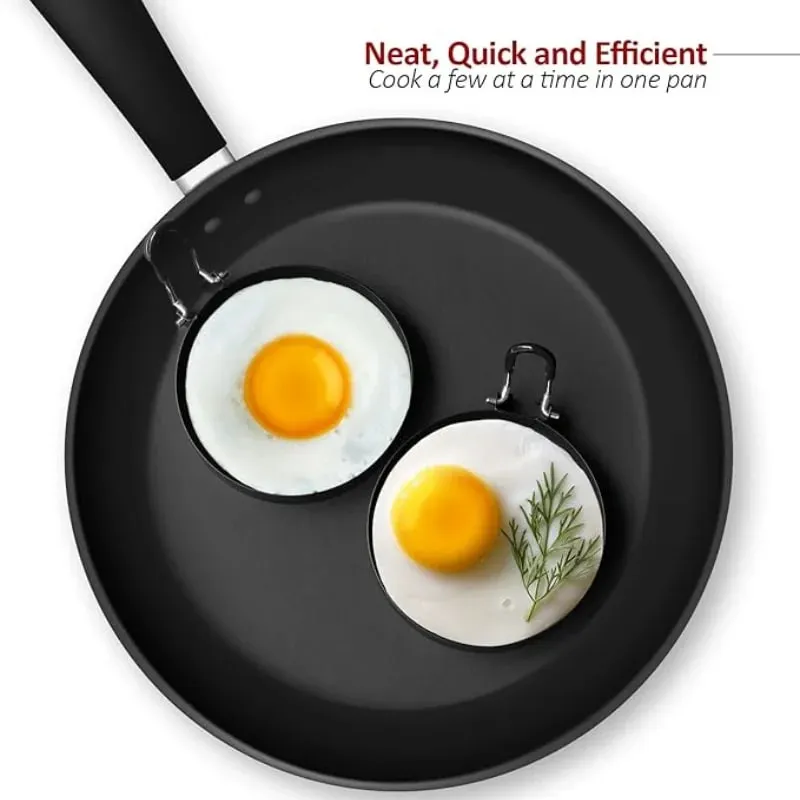 Professional Stainless Steel Egg Fried Ring Nonstick Round Pancake Mold — image 6