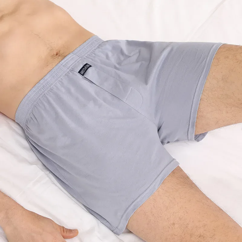Boxer homme Pantie Lot sous-vêtement ample grand court coton grande taille sous-vêtements pour homme Boxer slip solide moyen homme Boxer