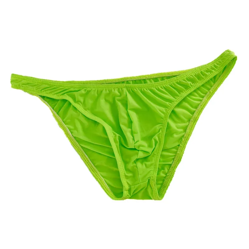 Pink Men Briefs Nylon Spandex Comfy Breathable Low-Waist Underpants Quick Dry Male Ice Silk Bikini Underwear — image 11