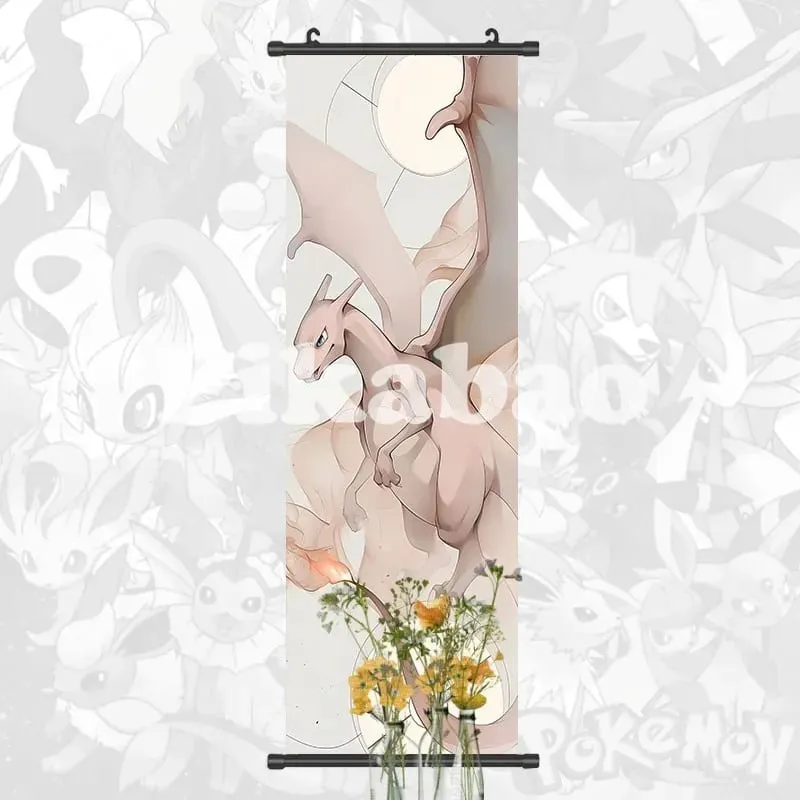 Printed Poster Anime Wall Artwork Greninja Pictures Gardevoir Painting Canvas Pikachu Hanging Scrolls Home Room Decor