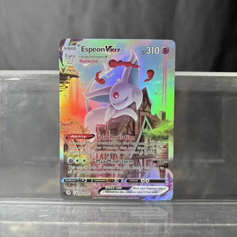PKM PTCG High Quality Umbreon Vmax Glaceon Vstar Rayquaza Vmax Lono Proxy Foil Cards Game Collection Anime Cards