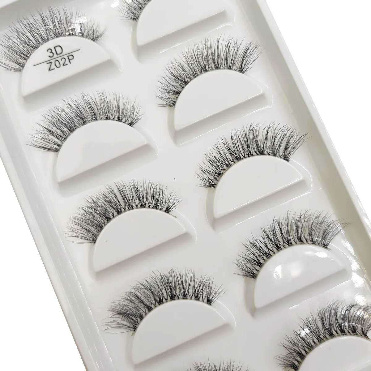 Transparent 3D Mink Eyelashes Natural Clear False Eye Lashes Soft Invisible Eyelash Wispy Makeup Faux Cils H13 X08 5 Pairs — image 5