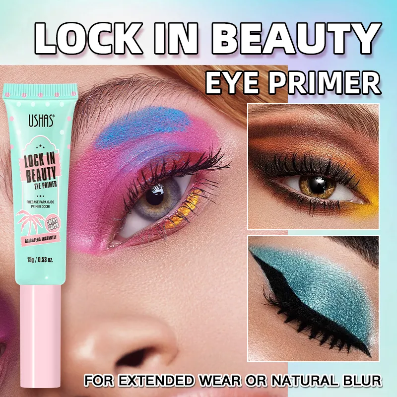 ล็อคอินบิวตี้อายแชโดว์ไพรเมอร์ Long Lasting Smudge Proof Brighten Eye Color Smooth Base Invisible Eye Makeup Primer — image 2