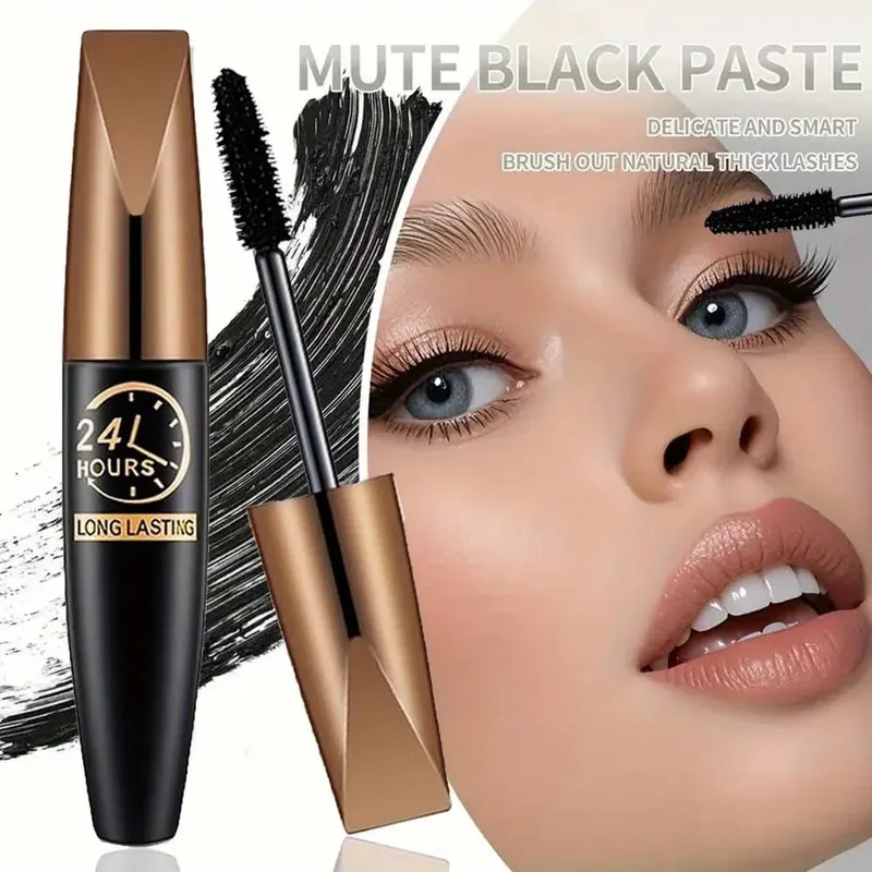 2Pcs/Set Natural Lash Care Serum + 5D Curling Mascara Lashes Curled Lashes Long-lasting Waterproof Travel Eye Makeup Set — image 3