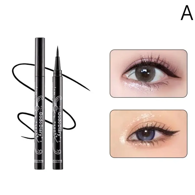 New Black Brown Color Liquid Eyeliner Pen Waterproof Long-lasting Natural Eye Liner Pencil Fast Dry Soft Texture Makeup Tools