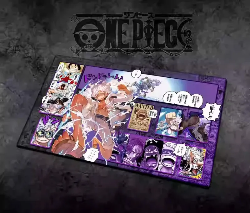 60*35cm Anime One Piece OPCG GAME Card PlayMat Comic Series New Four Emperors Teach Shankusu Buggy Luffy Chopper Collection Toys