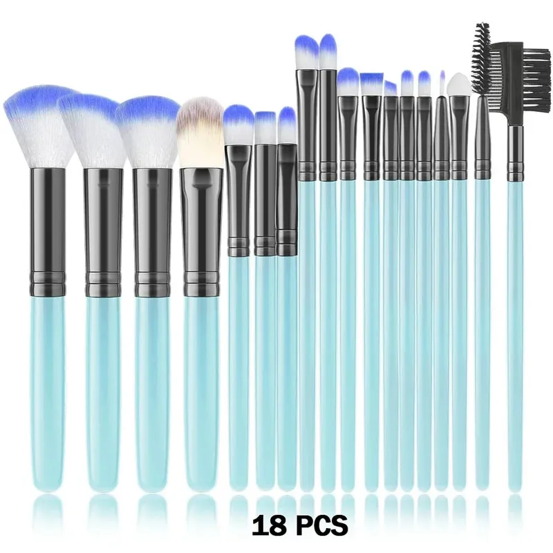 New 10/32PCS Makeup Brushes Set Soft Fluffy Powder Foundation Contour Blush Concealer Eyeshadow Blending Highlighter Beauty Tool — image 15