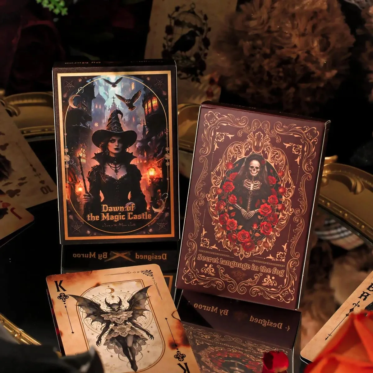 Karty do gry Mystery Whisper-Vintage Design zestaw kart do pokera gra imprezowa dla dorosłych budowanie zespołu gra rodzinna noc wyjątkowy prezent — image 2