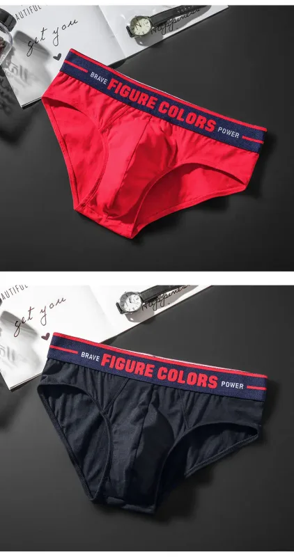 4pcs Men's Briefs Underwear Sexy Antibacterial Men's Panties Underpants Male U Convex boxer briefs for Man Absorbent Elastic — image 23