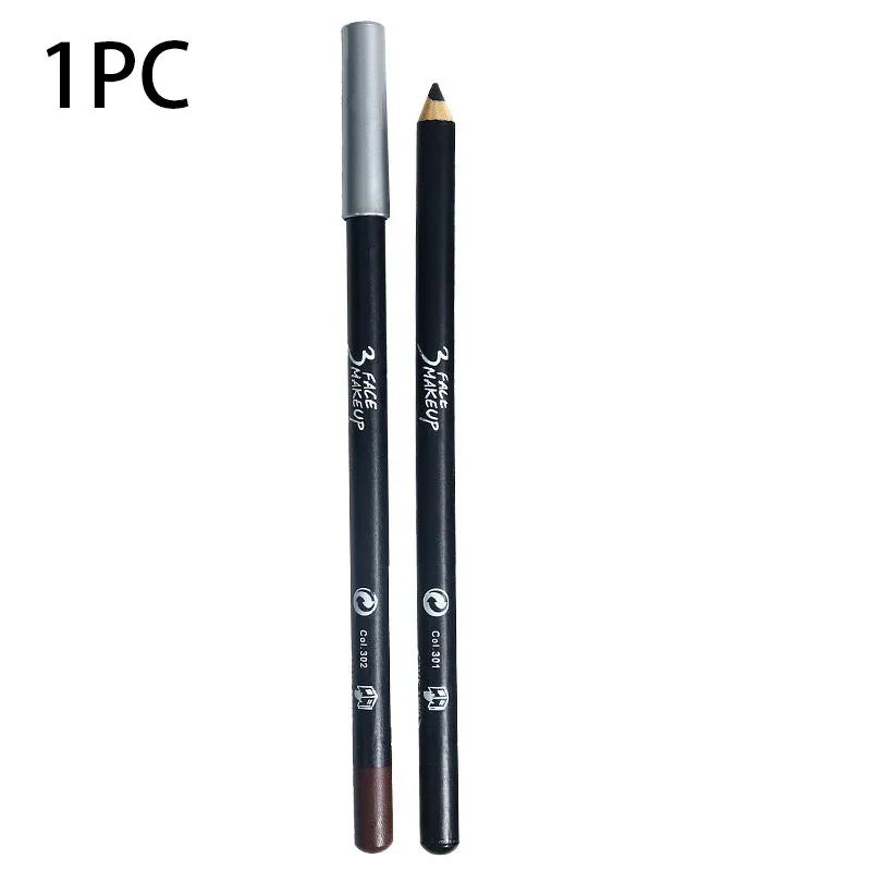 1/12Pc Waterproof Black Brown Eyeliner Pencils-Smudge-Proof Long-Lasting Beginner-Friendly Smooth High Pigmented Punk Eye Makeup — image 8