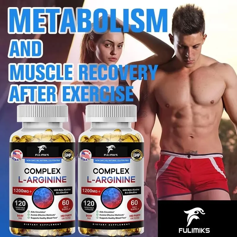 L-Arginine Nitric Oxide Supplement Helps Build Muscle and Supports Blood Flow Circulation Nutrient Delivery and Pumping — image 5