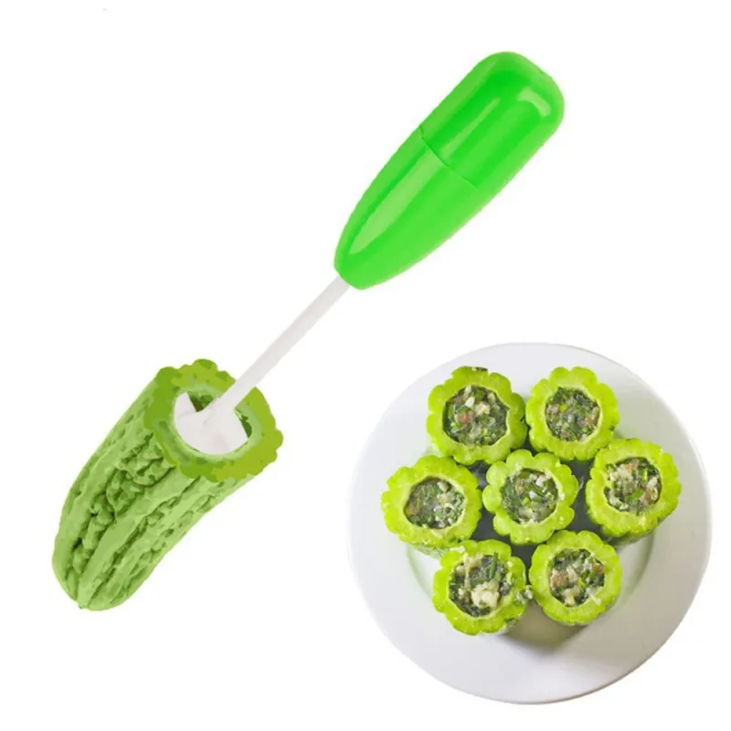 Veggie Corkscrew Carver Set Vege Drill Digging Device Corer Vegetable Spiral Cutter Spiralizer Kitchen Gadget — image 2