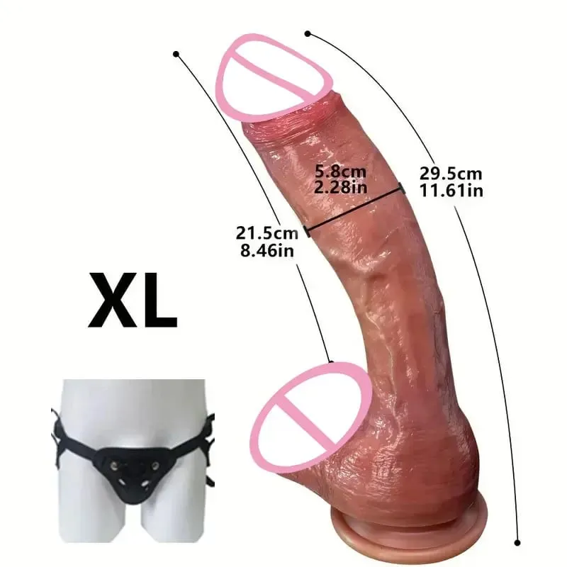 Oversized Realistic Dildo Huge Penis Penetration Anal Sex Toys For Women Masturbation Soft Dick Dildos Sexy Adult Sex Toy Gay — image 12