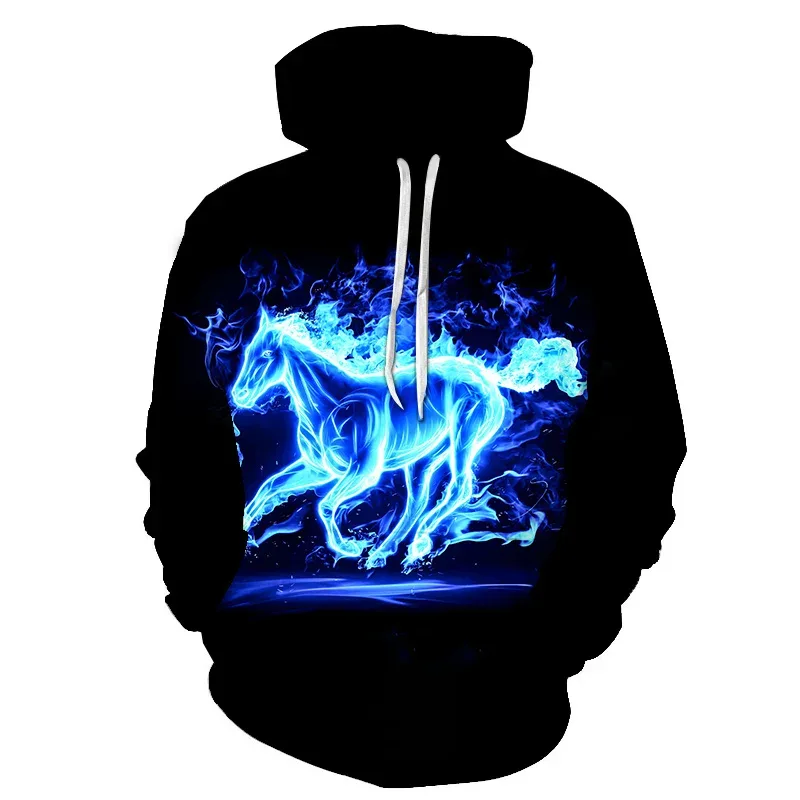 Horse Win Instant Success 3D Print Hoodies Interesting implication Animal Design Men Women Streetwear Pullover Casual Sweatshirt — image 33