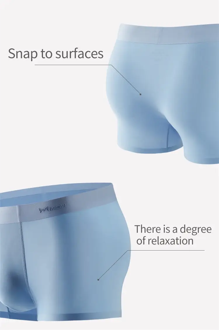MiiOW 3pcs 120D Ice Silk Seluar Dalam Lelaki Seluar Dalam Seksi Seksi Nipis 3A Graphene Antibakteria Seluar Dalam Lelaki Seluar Dalam Lelaki Lancar — image 11
