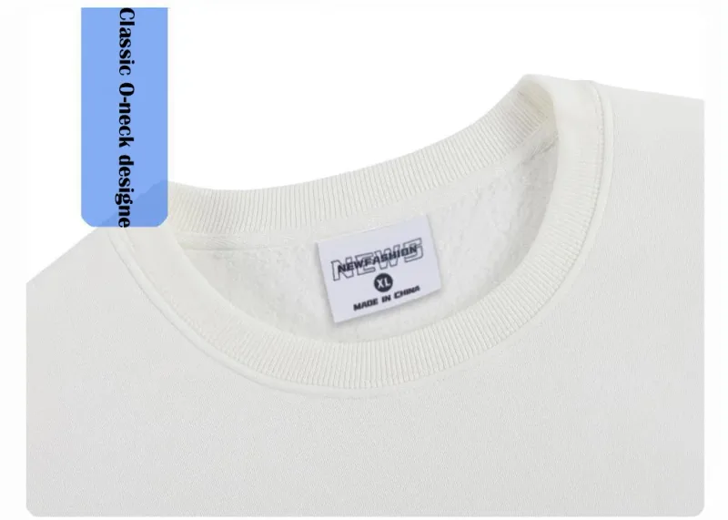 DIY Custom Logo 500GSM Heavy Weight Men's Hoodies New Autumn Winter Thick Cotton Men Top Solid Color Hoodies Sweatshirt Pullover