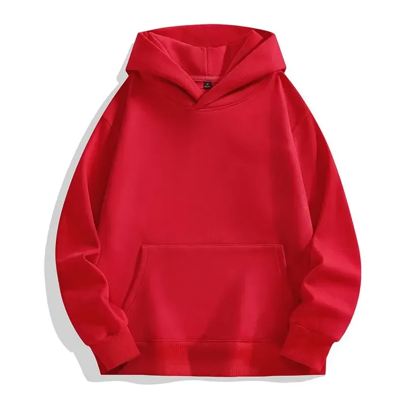 480GSM Winter Men's 100% Cotton Oversized Hoodies No String Casual Streetwear Sporty Hooded Sweatshirts Heavy Fleece Pullovers — image 13