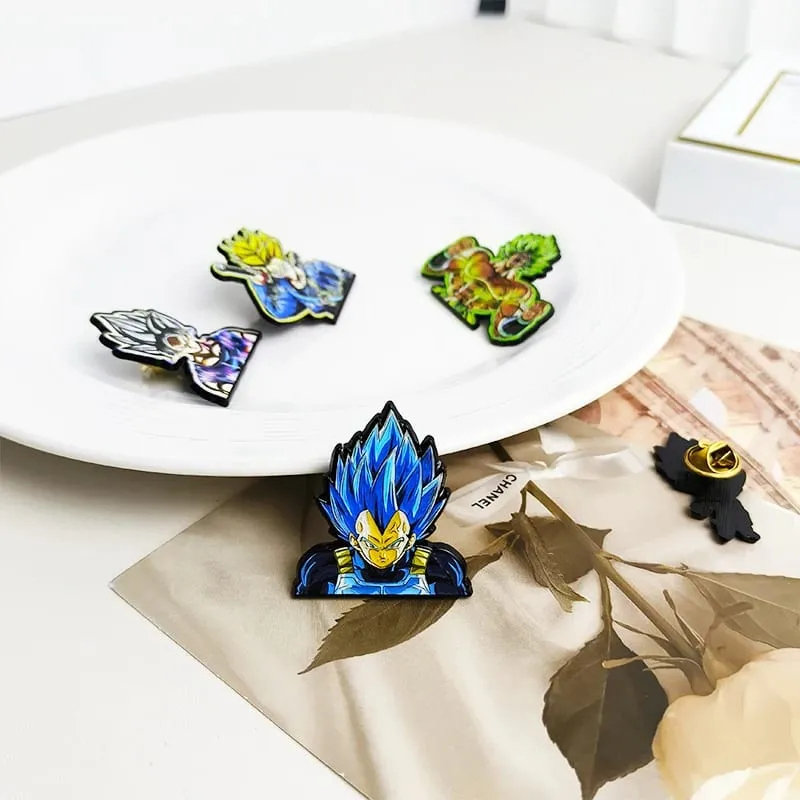 Dragon Ball Manga Pin Anime Lapel Pins Backpacks Cute Things Vegeta Goku Brooches Badges on Backpack Brooch for Clothes Jewelry — image 3