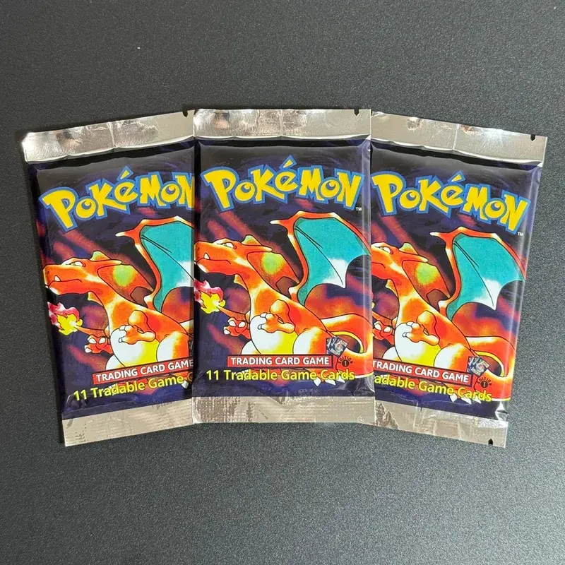 1. udgave basesæt 1999 Booster Pack TCG basesæt Ubegrænset spilkort Pokemon Charizard Blastoise Venusaur PTCG samleobjekt