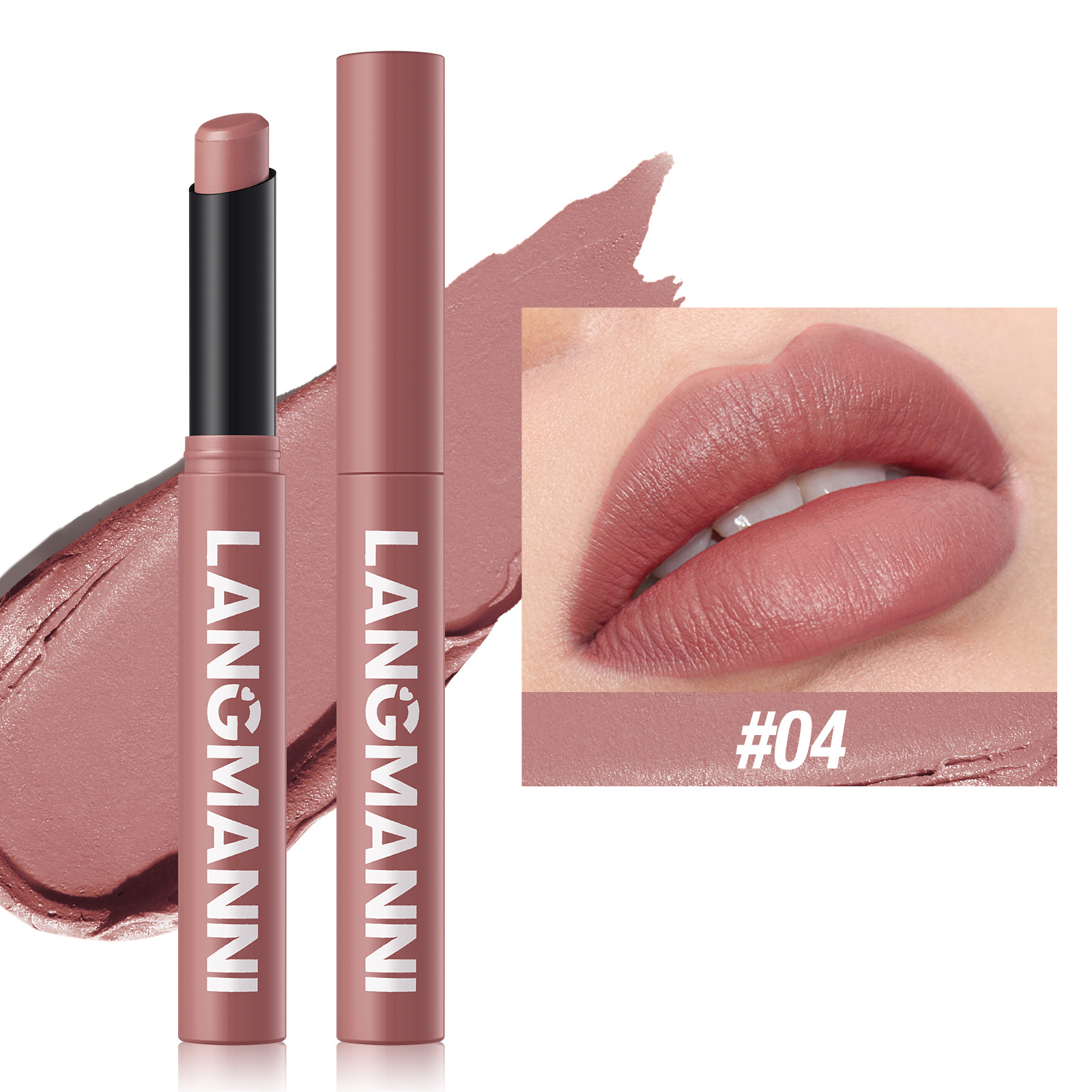 12 Color Matte Lipstick Pencil Waterproof Long Lasting Non-Stick Cup Lip Stain Tint Cosmetic Nude Lipstick Pen Makeup Maquillage — image 10