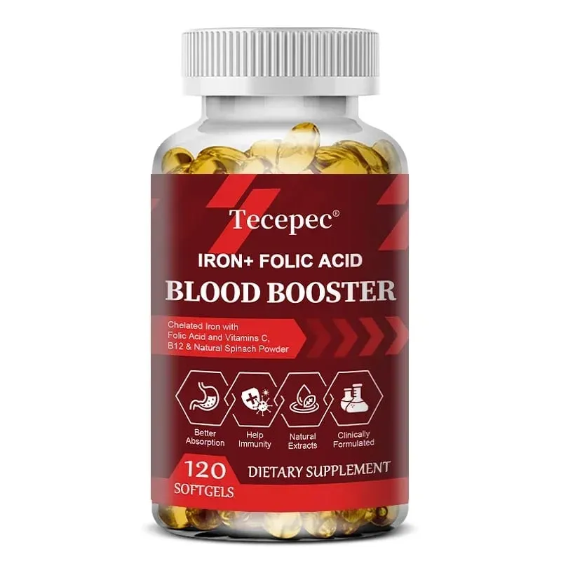 Iron + Folic Acid Blood Tonic - Replenish Iron Content No Side Effects Iron Supplement- with Vitamin C Vitamin B12 Folic Acid — image 9