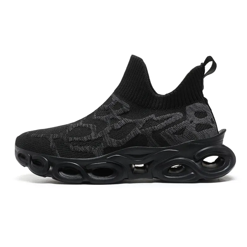 Blade Sneakers Summer New Men's Shoes Resilient Breathable Flying Woven Socks Shoes All Sports Casual Slip-on Loafers Men — image 10