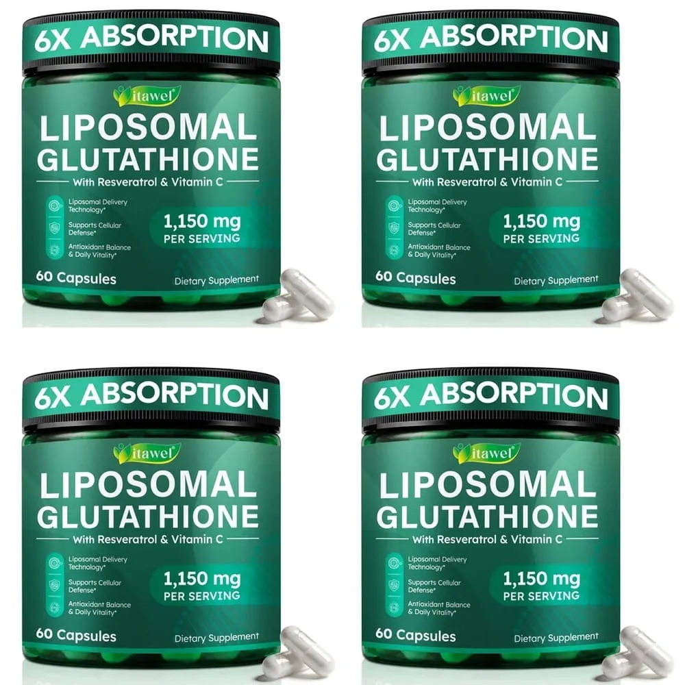 Itavel Liposomale Glutathion-Kapseln mit Resveratrol, Vitamin C und Selen unterstützen die zelluläre antioxidative Abwehr, 60 Kapseln — image 10
