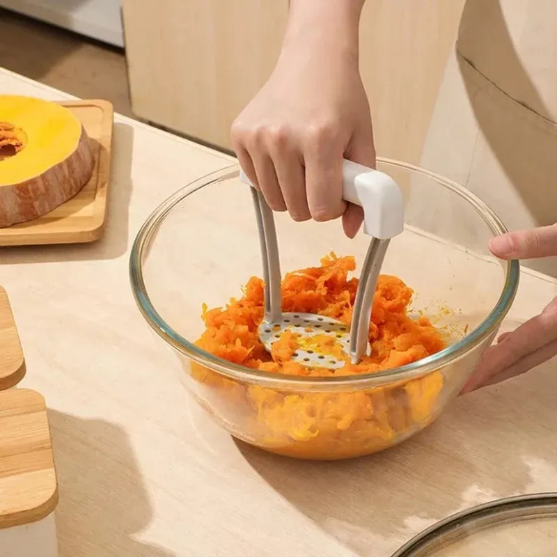 Manual Potato Masher Durable Potato Ricer Kitchen Vegetable Masher With Non-Slip Handle Fruit Juicer Kitchen Gadgets — image 2