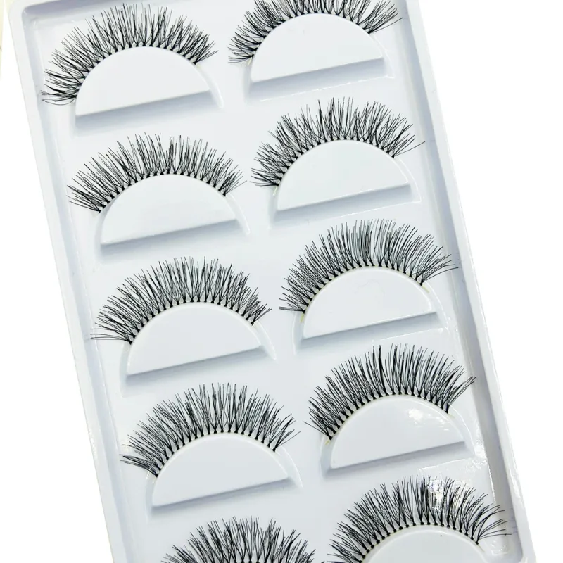 Novo 5 pares de cílios postiços de vison natural maquiagem extensão de cílios curtos cílios falsos cílios falsos maquiagem beleza cilios