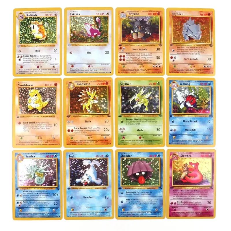 151Pcs 1996 1st Edition Pokemon Foil Flash Cards Pikachu Charizard Blastoise Venusaur Mewtwo Game Collection Cards — image 5