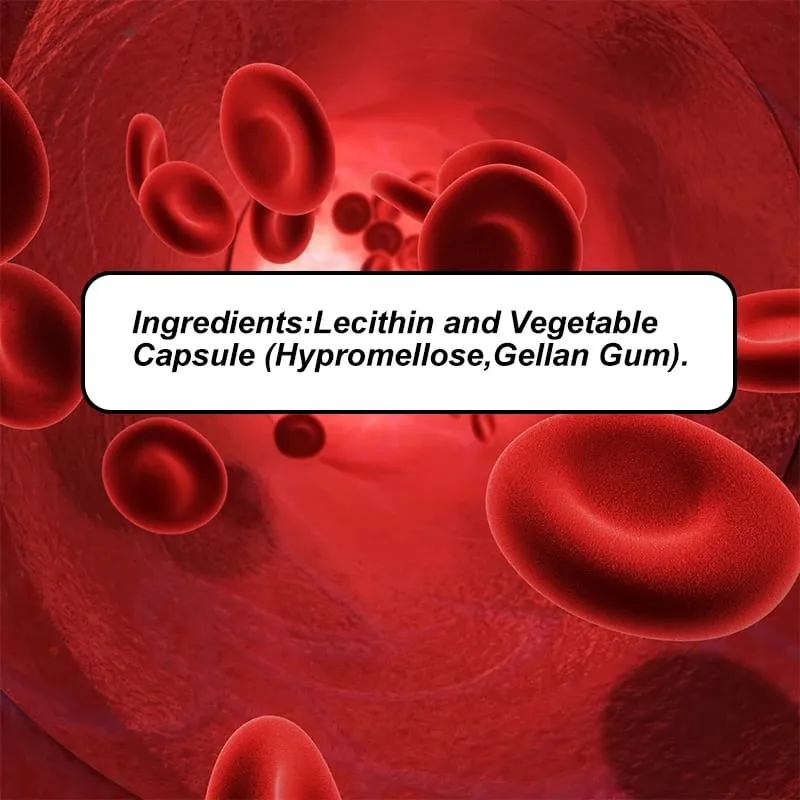 Lecithin Capsules - Cleansing Dissolving Blood Clots Cardiovascular Health Blood Lipid Support - Adult Men and Women — image 6