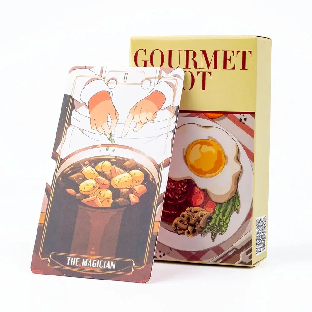 10.3*6Cm Gourmet Tarot Deck 78Pcs Divination Fate Tarot Oracle Cards Party Entertainment Board Game Cards — image 1