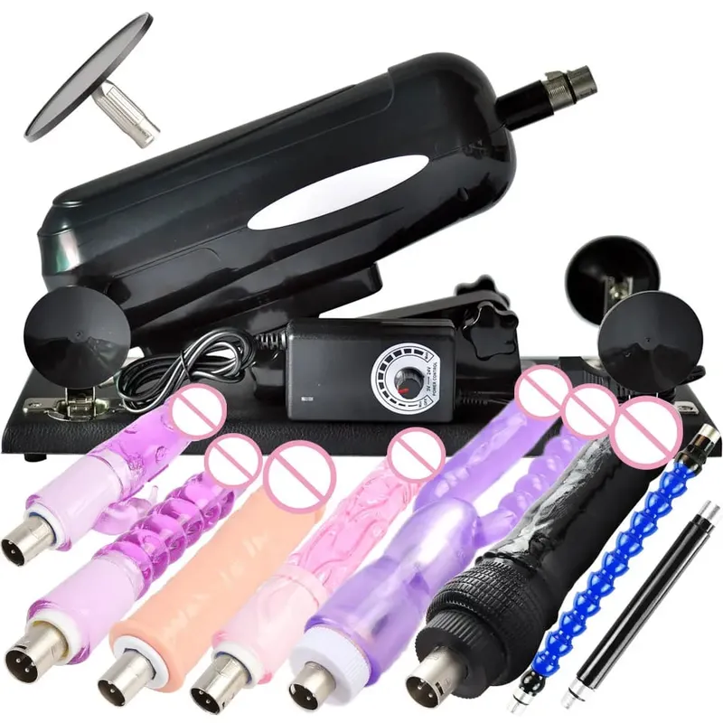 Sex Machine Gun with Big Dildo Automatic Thrusting Machines for women Retractable 8 Accessories Vibrator Masturbation
